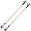 Vecys FME Maschio a TS9 Maschio ad Angolo Retto Cavo Coassiale RF 90 Gradi RG316 15CM/6IN per Router Antenne 2G 3G 4G LTE banda larga mobile WLAN Wireless (2 pezzi)