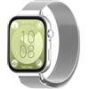 Hinnwer Metallo Cinturino per Huawei Watch Fit 5/5 Pro / 4/4 Pro / 3 Cinturino Acciaio Inossidabile Ricambio Bracciale Uomini Donne Sport Traspirante Leggero Magnetico Cinturini - Argento