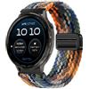 GIOPUEY Cinturini Magnetica Compatibile con Garmin D2 Air X15, Cinturino in Morbido Nylon Intrecciato [Unisex] [Traspirante] - Colourful