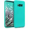 kwmobile Custodia Compatibile con Samsung Galaxy S8 Cover - Back Case per Smartphone in Silicone TPU - Protezione Gommata - turchese neon