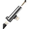 WASRUYI Adattatore per Lightning a jack 3,5mm cuffie(2in1) per iPhone auricolari audio cavo ricarica per Apple MFi Certified accessori sdoppiatore caricatore cavetto per iPad spinotto dongle splitter