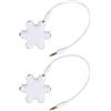 Futheda 2 Pezzi Sdoppiatore per cuffie audio, con 5 prese, 3.5 mm Stereo Headset Cavo Maschio a Femmina Microfono Jack Adattatore Compatibile con Tablet PC Smartphone - Bianco