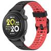 GIOPUEY Cinturini Compatibile con COROS Pace PRO/Pace 3/Apex PRO/2 Pro/46MM, Morbido TPU Cinturino [Design a Colori di Giunzione] - Black/Red