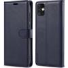 VEGOSCASE Custodia per Samsung Galaxy A51 4G, Custodia a Libro in PU Pelle, Cover a Libro Magnetica [Blocco RFID] Portafoglio con Slot per Schede per Galaxy A51 4G, Blu
