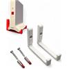 PLEXONE Supporto da parete per AVM Fritz! Ripetitore 3000 AX montaggio a parete con materiale di montaggio incluso (bianco)