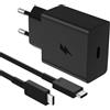 ACAGET 45W USB C Caricatore per Samsung Galaxy S26 Ultra S26+ S25 FE S24 S23 Serie con 1M 5A Cavo USB C Spina Ricarica Adattatore per Galaxy A37 A57 A56 A16 A17 A26 A36 Tab S10 S9 Ultra per Google Pixel 10 9
