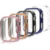Simpeak 5 Pezzi Cover Compatibile con Xiaomi Redmi Watch 6, Custodia Caso in Gel Silicone TPU con Pellicola Protettiva Anti-Graffio Full Protezione, Trasparente/Rosa/Blu/Nero/Oro rosa