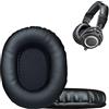 UOWGA UOGWA - Cuscinetti di ricambio per cuffie monitor Audio Technica ATH M50X M50XBT M50RD M40X M30X M20X MSR7 SX1, cuscinetti auricolari con pelle proteica più morbida, schiuma ad alta densità, colore