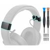 SOULWIT Archetto Coperchio Laterale per Skullcandy Crusher Wireless Cuffie, Tappi Terminali di Ricambio Kit Riparazione Accessori - Nero