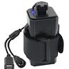 PNGKNYOCN Alloggiamento della batteria da 8,4 V, con porte DC e USB, custodia impermeabile e sicura, per 2/4 batterie agli ioni di litio 18650, fari e telefoni cellulari