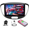 Inefala [4G+128G]Inefala Android 15 Autoradio per Hyundai i10 2007-2013 con Wireless Carplay Android Auto, 9 Pollici Touchscreen Stereo Auto Bluetooth con Navi GPS WiFi RDS/FM SWC Retrocamera Mic