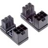 cablecc ATX Adattatore di alimentazione da 6 pin femmina a 6 pin maschio ad angolo di 180 gradi per scheda grafica desktop