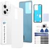 RongZy Coperchio Batteria di Ricambio per Xiaomi Redmi Note 12 Pro 5G Parte di Ricambio della Alloggiamento Copribatteria Posteriore con Strumento (Bianco)