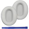 Adhiper WH-CH710N - Cuscinetti auricolari compatibili con cuffie Sony WH-CH700N, WH-CH710N, WH-CH720N, cuscinetti auricolari di ricambio con morbida pelle proteica e memory foam (grigio chiaro)