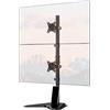 PUTORSEN Supporto per doppio monitor regolabile verticale autoportanti，Supporto per Doppio Monitor 13"-34"（asta di altezza 81.5 cm） ， Compatibile con VESA 75100，Peso max 9KG
