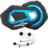 FreedConn T-MAX Pro Interfono Moto Bluetooth 5.0 Kit di Comunicazione Cuffie Intercomunicanti, Gamma 1000M, Supporta 6 Membri Connessione Simultanea, Radio FM, Comando Vocale, GPS