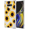 Jhxtech Custodia per Galaxy Note 9, Samsung Note 9 SM-N960F, ragazze donne, sottile, antiurto, trasparente, motivo floreale, morbida e flessibile in TPU, custodia protettiva per Samsung Galaxy Note 9,