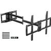 WHYFONE Supporto TV Parete Braccio Lungo da 1090mm per Schermi LCD/LED/OLED da 42-110 Pollici, Staffa TV Girevole Inclinabile Orientabile, Braccio TVs Max VESA 900x600mm fino a 80kg