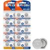 PKCELL Batterie Alcaline a Bottone LR44 AG13 1,5V 158mAh per Giocattoli,Libri di Musica,Termometri,Luce Notturna,Confezione da 20, PKCELL