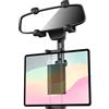 Dosvsi Supporto Tablet Auto Specchietto Retrovisore, 360° Porta Tablet Camion Specchietto per iPad Pro 12.9 Air Mini, iPad 10.9, Galaxy Tab S A, iPhone, 4~13 Tablet & Telefono
