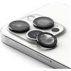 Ringke Camera Lens Frame Glass Compatibile con iPhone 15 Pro Max, Protezione Fotocamera Lenti Cover in Vetro Temperato, Telaio Alluminio - Black Nero
