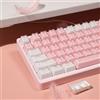 mintcaps Keycaps - 123Keys Crystal Jelly Pink Keycaps Traslucido Tastiera Personalizzata Keycap Profilo OEM Carino Tappi chiave per 60/65/75/100 Cherry Gateron Mx Meccanico