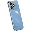 RankOne La Custodia del Telefono è Adatta per HONOR X5C Plus (6.74 Inches), Case per Cellulare in Silicone con Telaio Galvanico - Blu navy