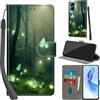 Haninsuze Cover per Honor 90 Lite 5G Custodia Cover Pelle Libro Portafoglio con Porta Carte Magnetica Protezione Antiurto Cuoio Flip Case Custodia Cover per Honor 90 Lite, Farfalla
