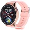 Garsent Orologio Intelligente con Auricolari, Smartwatch Bluetooth da 2 in 1 con Auricolari di Riduzione del Rumore AI, Chiamata Bluetooth, Orologio Idoneo Sportivo IP67 a Prova D'acqua (PINK)