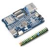 Waveshare Scheda di Base per Raspberry Pi Compute Module 5 Lite/eMMC, Stessa Dimensione del CM5, con CM5 Socket /40PIN GPIO Header/USB 3.2/MIPI/TF Card Socket Interfaccia ecc.