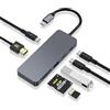 ZanBix USB C Hub, 7 in 1 Adattatore USB C Docking Station con HDMI 4K, 100 W PD, Type-C 3.2, Type-C e USB 2.0, Lettore SD/Micro SD per MacBook, Laptop, Tablet, Switch, Dispositivi con Funzione OTG