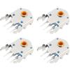 ECSiNG 4 Pezzi 8mm Encoder Rotellina Mouse Compatibile con TTC Diametro Nucleo 1,74mm Coppia Posizionamento 20-40gf·cm Sensore di Scorrimento Mouse