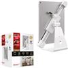 Barkan Supporto per tablet da 7 a 14 pollici, fisso, girevole a 360 gradi, per iPad, Samsung Tab, Fire HD e altro ancora, supporto da parete fisso per tablet da parete bianco