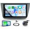 Rimoody 6G+128G 8 Core Android Autoradio per SEAT Altea 2004-2015 Toledo 2004-2009, 9 Pollici Schermo Radio co Carplay Android Auto Senza Fili Bluetooth FM/RDS/EQ/DSP WiFi GPS Panoramica a 360° Retrocamera