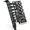 YEELIYA Scheda di Espansione USB 3.2 PCIe a 8 Porte, 10Gbps Scheda USB PCI Express Interna Hub Card per Windows 7/8/10 e Mac OS