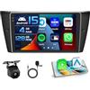 Inefala 4+128G Autoradio per BMW 3 Series 328i 335i 325i (E90/E91/E92/E93) 2005-2011 Android 15 mit 9'' In-Cell Schermo Soporta Wireless Carplay und Android Auto Mirror Link Radio FM/RDS GPS WIFI SWC
