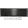 Akozon 360 Radiatore, 12 Tubi del Computer Scambiatore di Calore WB Separatore Tubo di Raffreddamento dell'Acqua per PC - 360mm Diatore G1/4 Filo (360 mm)