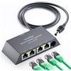 HanCenDa Adattatore Starlik Ethereum Slitter per Starlik Ge 3Mii da 1 a 4, estensione di rete LAN RJ45 per cavi Cat 55e678, connessione Fat e Stale a 4 dispositivi contemporaneamente