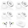 Devantia Gommini Sostitutivi per AirPods Pro/AirPods Pro 2 in Silicone Morbido, 4 Paia di Ricambio Antiscivolo con Foro Riduzione Rumore, Taglia XS/S/M/L - Design Perfetto per Comfort e Stabilità