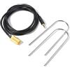 Yesmin Cavo AUX per automobile, adattatore ingresso AUX placcato oro da 3,5 mm + 2 chiavi radio per iPhone/iPod, lettori MP3, cellulari