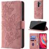 CaseGla Cover per Xiaomi Redmi Note 8 Pro [Blocco RFID] Custodia Portafoglio Premium Pelle PU Wallet Case Flip Libro con Porta Carte Slot Supporto, Rosa