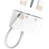 HOYULLI Adattatore Dual USB C Jack 3.5mm Connettore Auricolare Caricabatterie per iPhone 16 15 Jack Audio Auricolare per Apple Compatibile con Samsung per Apple per IPad Pro Splitter AUX DAC Auto Tipo C Cavo