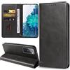 ZYIMOU Cover per Samsung Galaxy S20 FE 5G, Custodia a Premium Pelle PU Portafoglio Flip Libro Libretto Caso [Protezione Completa] [Slot per Scheda] [Funzione di Supporto], Nero