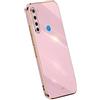RankOne La Custodia del Telefono è Adatta per Redmi Note 8T (6.3 Inches), Case per Cellulare in Silicone con Telaio Galvanico - Viola
