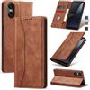 Jasonyu Cover per Sony Xperia 10 VI Flip Custodia in Pelle PU, Cover a Libro Portafoglio, Funzione Supporto, Magnetica, Slot Schede, TPU Bumper Caso Custodia (Marrone)