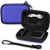 MEDMAX Rigida Custodia per Freestyle Libre 3 / Libre 2 / Libre Reader, Protettiva Antiurto Cover per Diabetici con Clip e Maniglia, Blu
