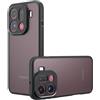 GIOPUEY per Oppo Find X9 PRO Custodia, Cover Rigida in PC + Morbida in TPU, Custodia Opaco, Airbag Anti-Caduta, Nessun Ingiellimento - Black