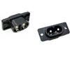 Aofan IEC320 C8/2 pin maschio spina presa presa presa connettore AC 250V/10A (2 pezzi)