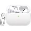 elago Cover in Silicone con Portachiavi per AirPods Pro 2 | Custodia Protettiva, LED Visibile, Supporta la Ricarica Wireless (Blu Luminescente)