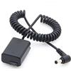 Fotga Extendable Power Cable Adapter for DC Connector to Decoded DC Coupler Dummy Battery NP-FW50 for Sony A7 A7R A7S II A5100 A6000 A6300 A6500 DSC-RX10 Camera